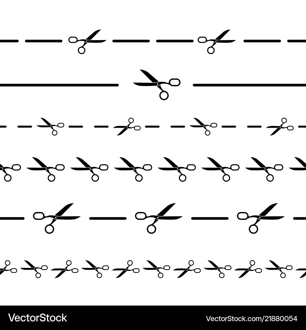 Set simple different seamless trim paths Set simple different seamless trim paths vector image