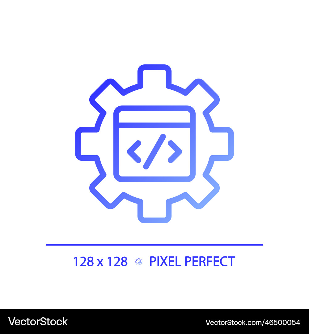 Stem in kodieren Pixel perfekte Gradienten linear Stem in kodieren Pixel perfekte Gradienten linear vektorbild