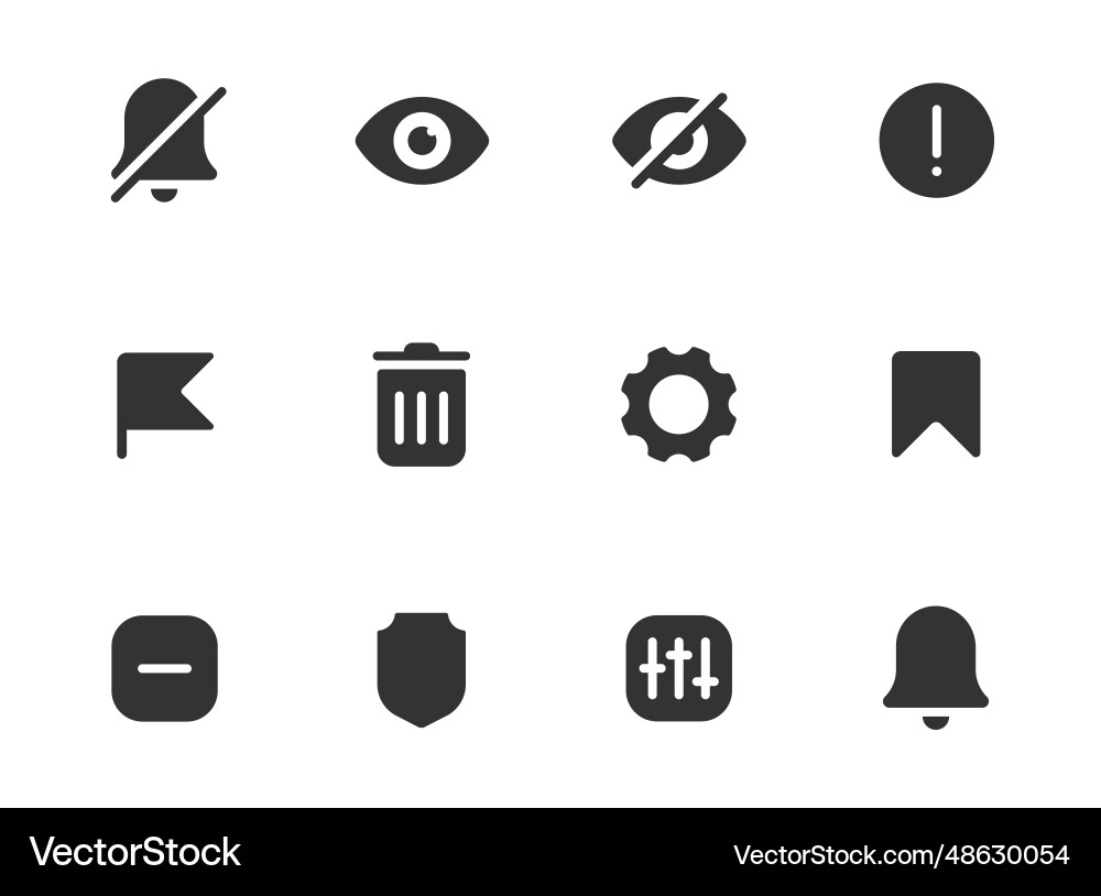 User interface web icons isolated User interface web icons isolated vector image