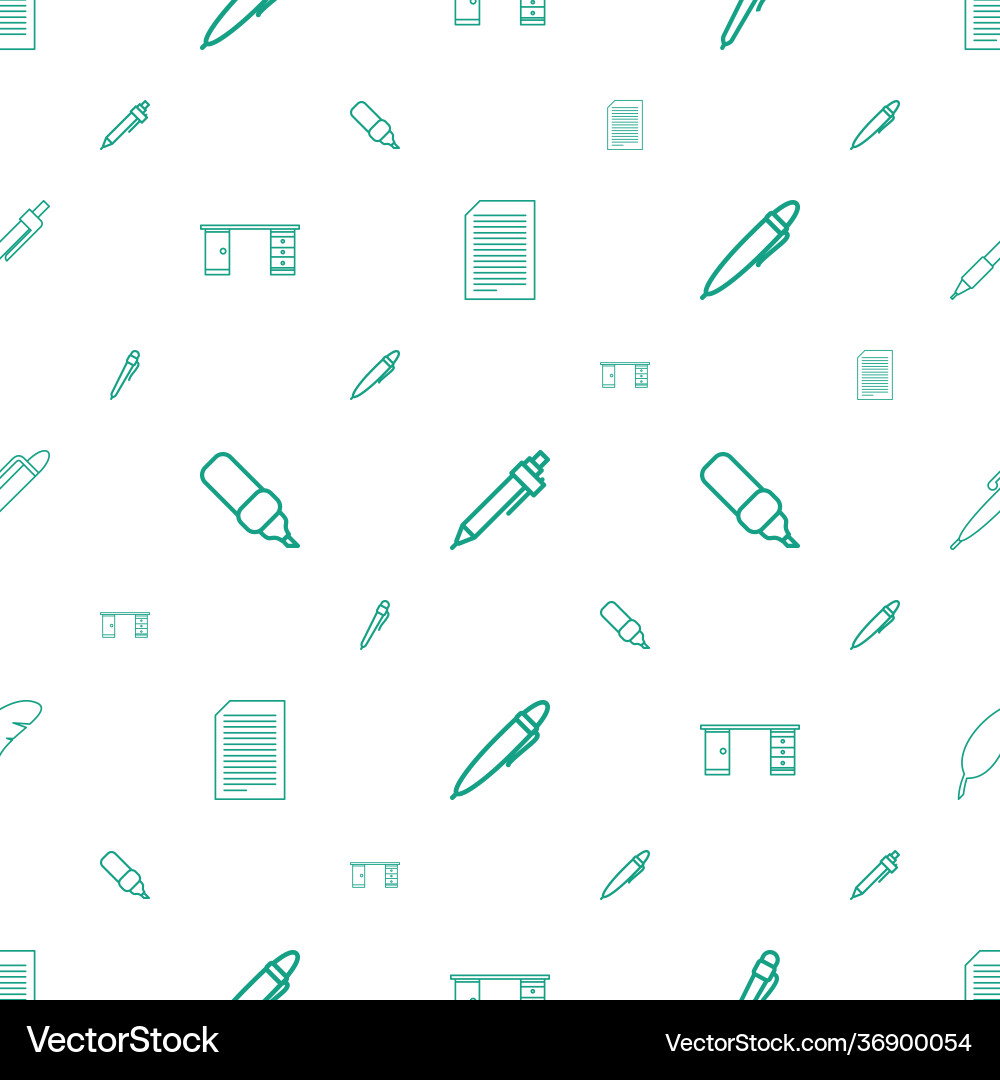 Writing icons pattern seamless white background Writing icons pattern seamless white background vector image