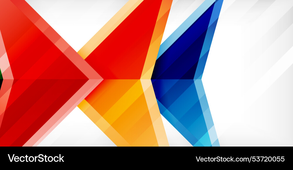 Abstract background color triangles and arrows Abstract background color triangles and arrows Vector Image