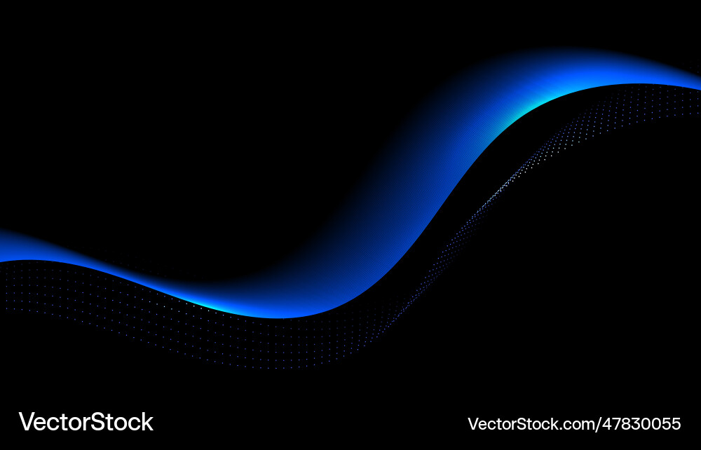 Abstract concept blue lines wave dynamic particle Abstract concept blue lines wave dynamic particle vector image