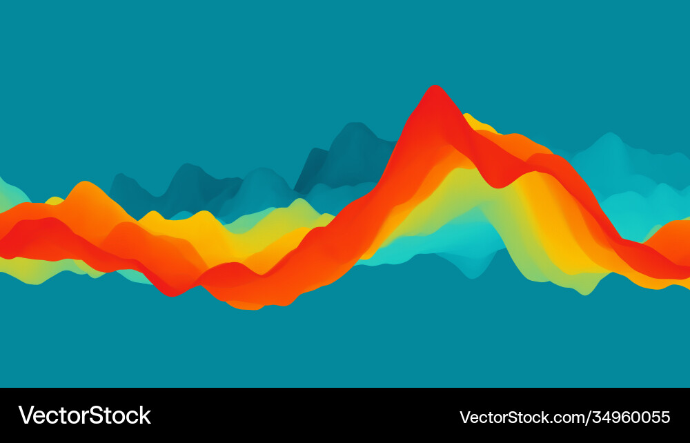 Abstract wavy background with modern gradient Abstract wavy background with modern gradient vector image