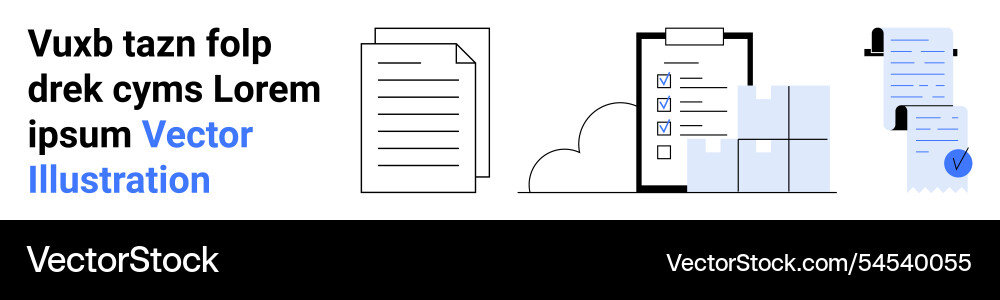Document management and workflow automation Document management and workflow automation vector image