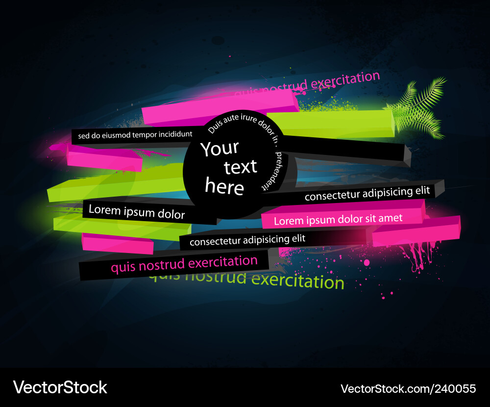 Dynamic Color Splash vector image