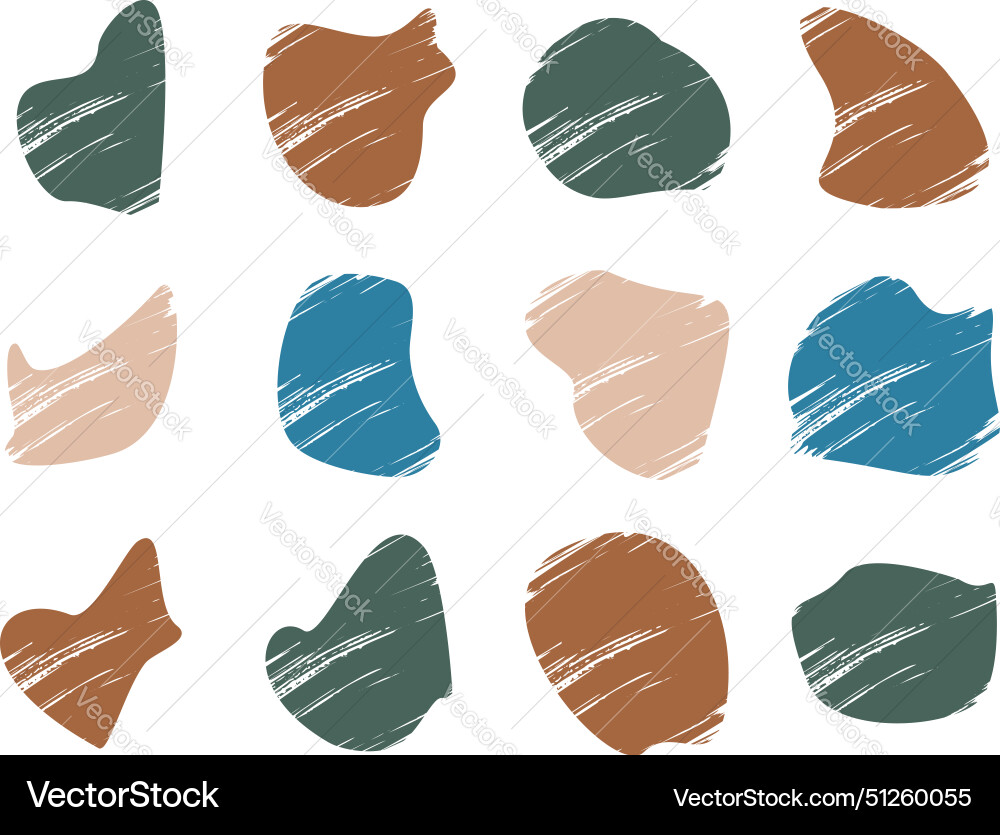 Grunge blobs fluid shapes pictogram symbol visual Grunge blobs fluid shapes pictogram symbol visual Vector Image