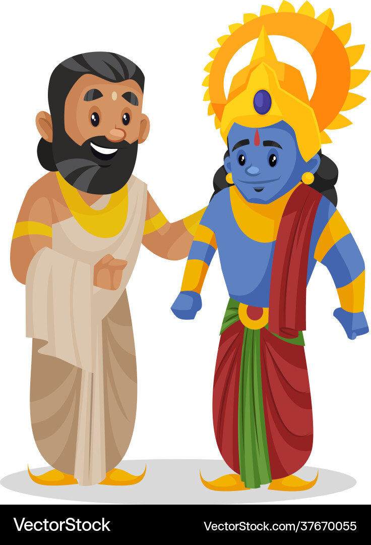 King janaka lord rama cartoon character King janaka lord rama cartoon character vector image