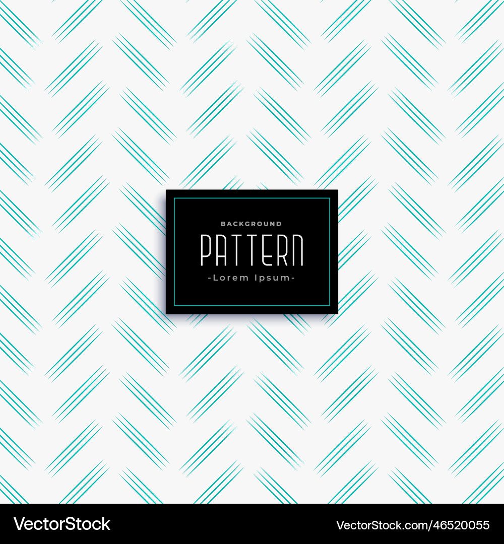 Minimal zig zag style blue line pattern vector image