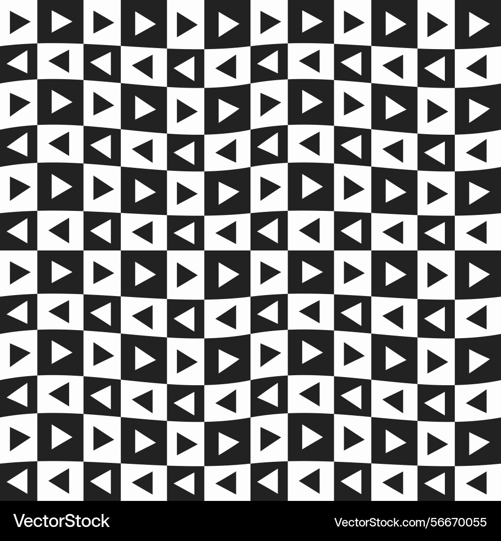 Triangles arranged in a checkered grid vector image