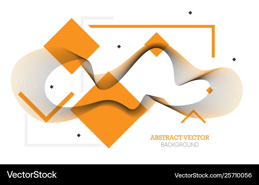 Abstract background with dynamic linear waves Abstract background with dynamic linear waves vector image