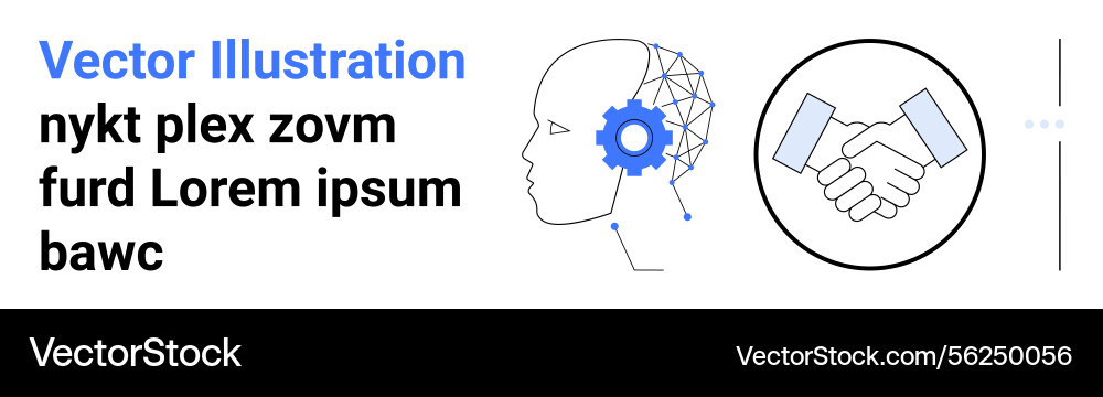 Artificial intelligence integration and business vector image