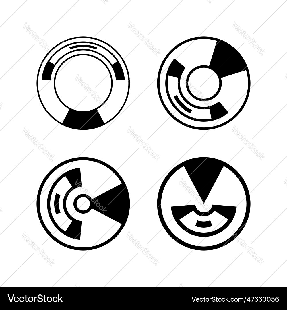 Circle design elements Vector Image