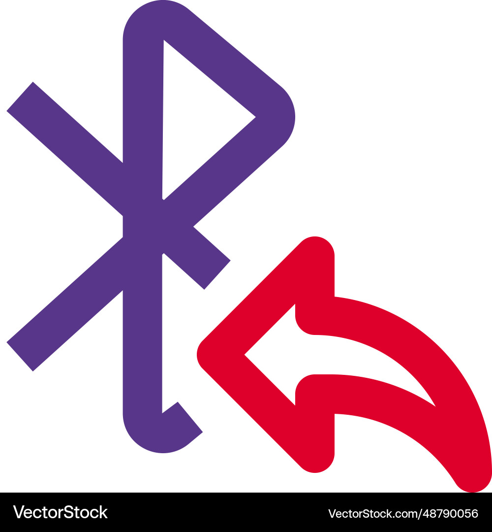 Data forwarding with bluetooth application vector image