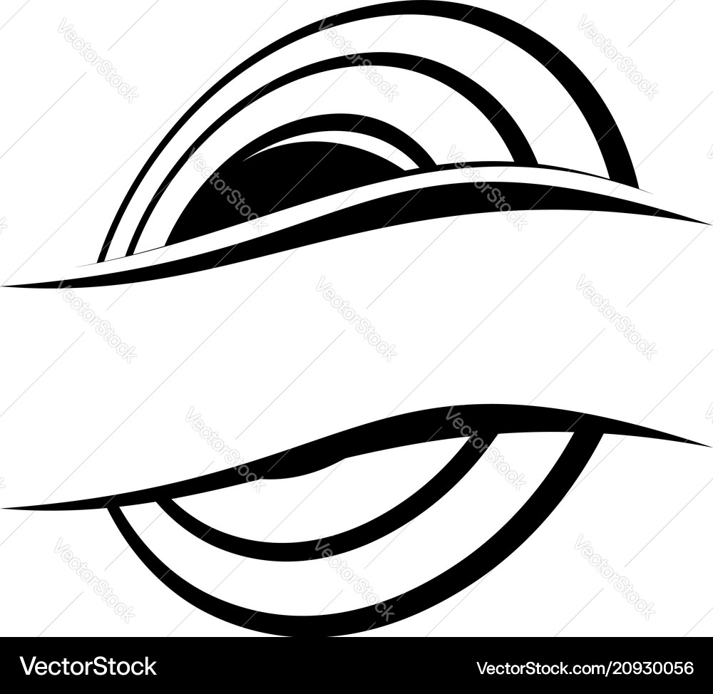 Emblem template blank Royalty Free Vector Image