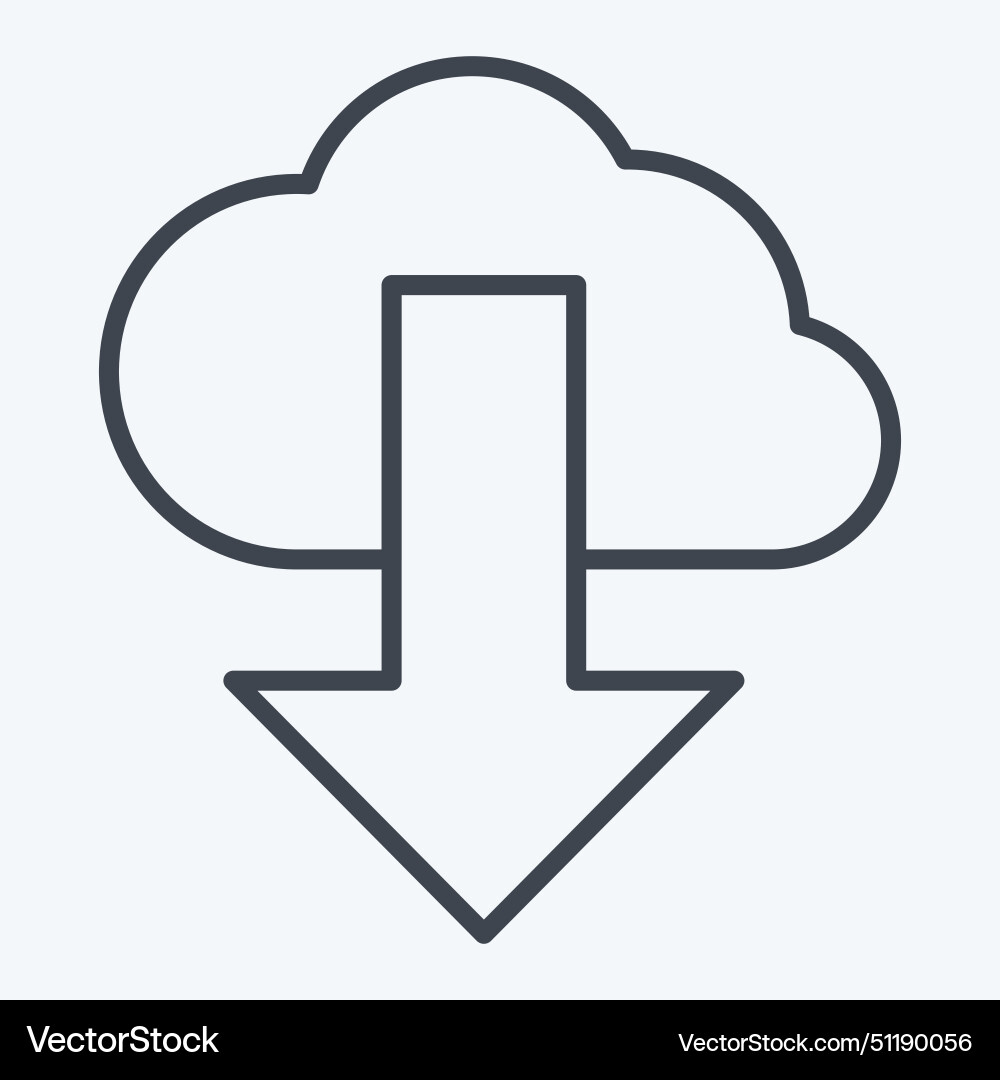 Icon cloud computing related to security symbol Icon cloud computing related to security symbol vector image