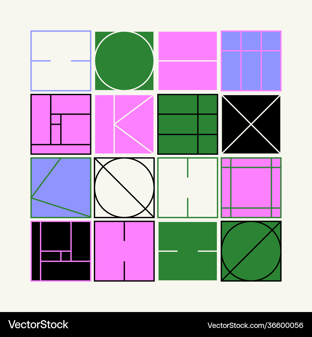 Line art shapes design geometric abstract pattern Line art shapes design geometric abstract pattern vector image