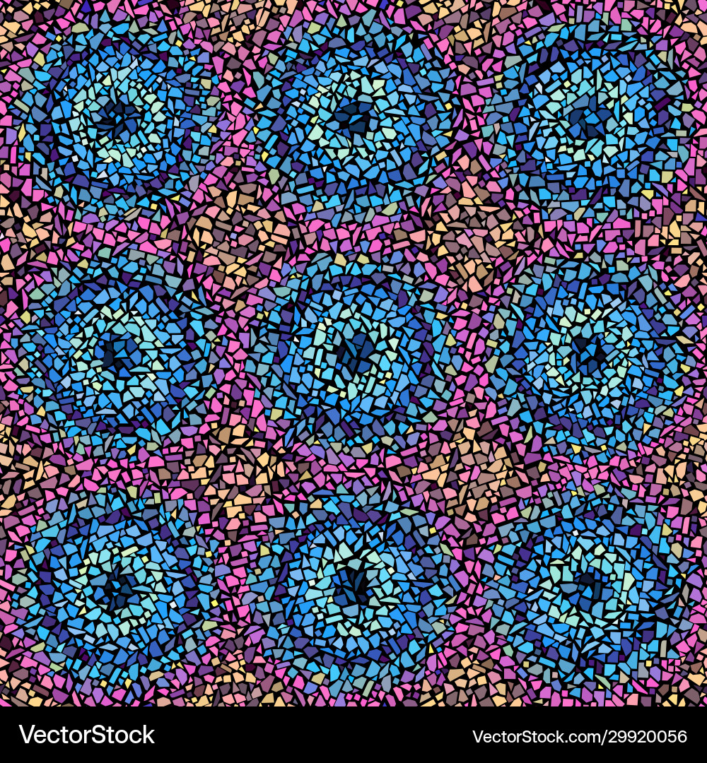 Mosaic art pattern image Vector Image