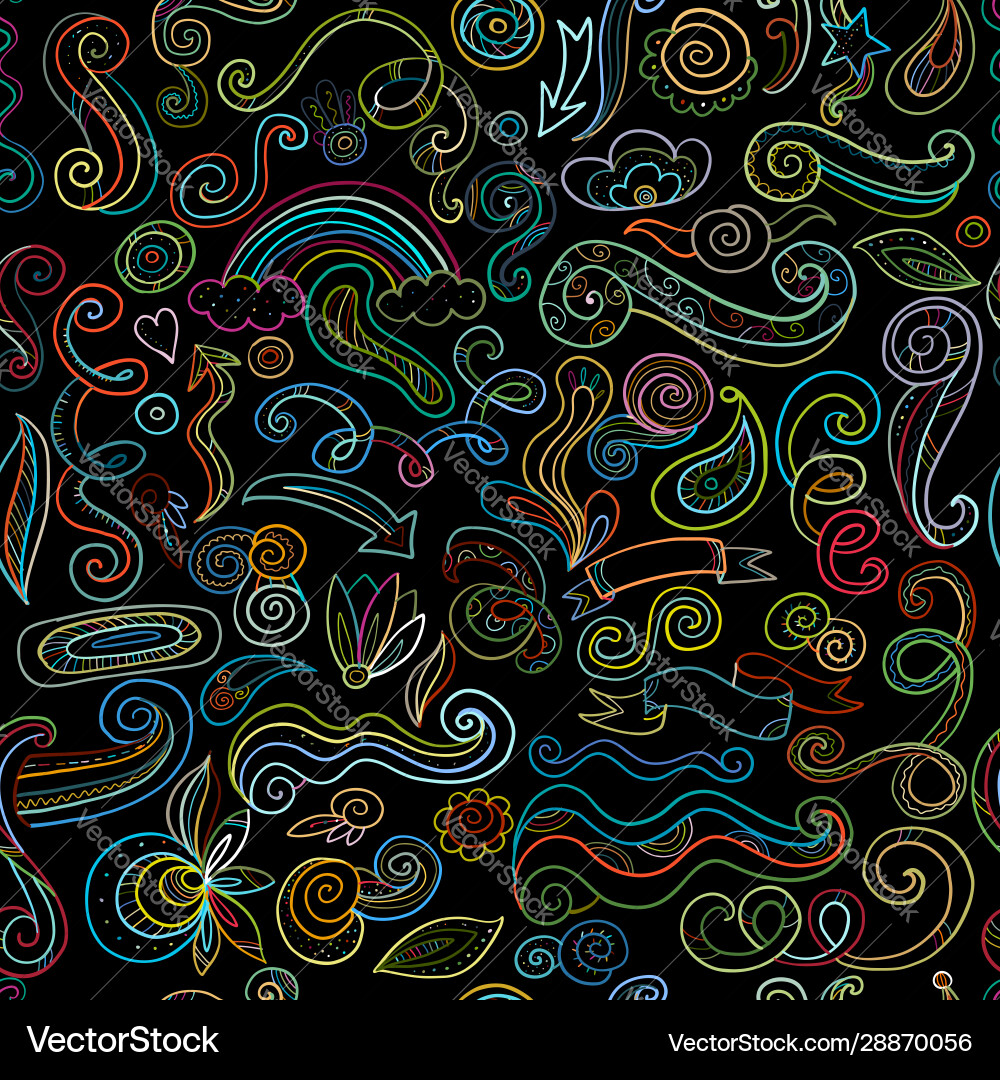 Swirl background seamless pattern for your design Swirl background seamless pattern for your design Vector Image