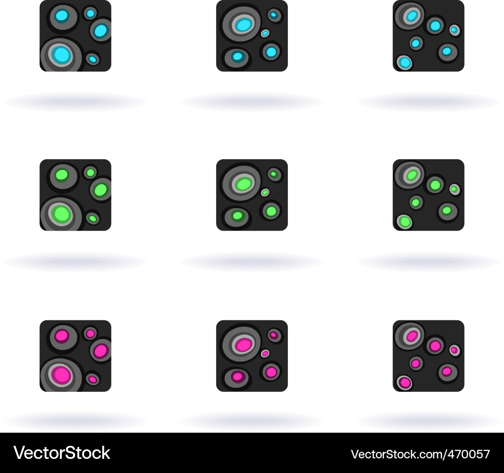 Abstract icons Vector Image