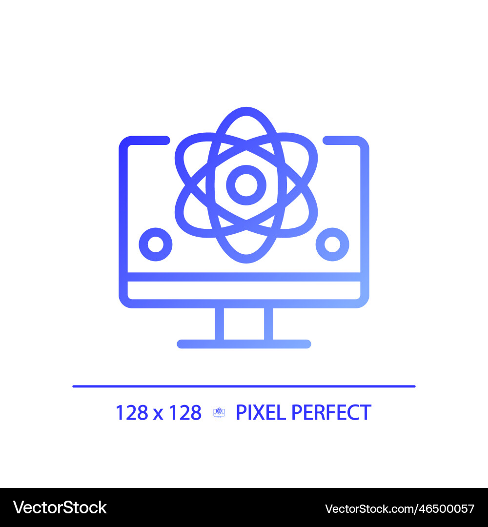 Computer science and stem pixel perfect gradient Computer science and stem pixel perfect gradient vector image