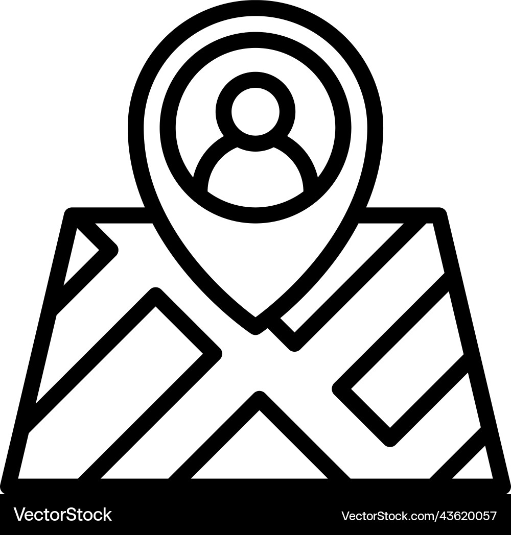 Location icon map and navigation vector image