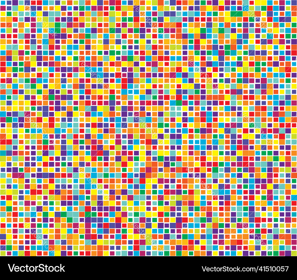 Random mosaic square tiles seamless repeatable Random mosaic square tiles seamless repeatable vector image