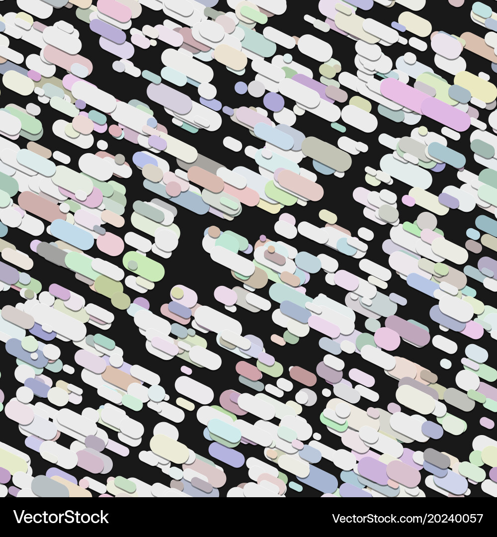 Repeating abstract chaotic rounded stripe pattern Vector Image