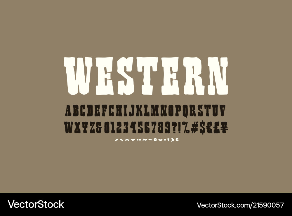 Serif font in the style of handmade graphics Serif font in the style of handmade graphics vector image