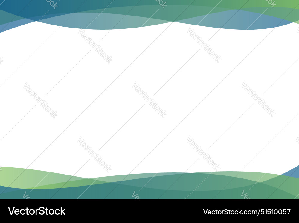 Wavy border design with gradient colors vector image