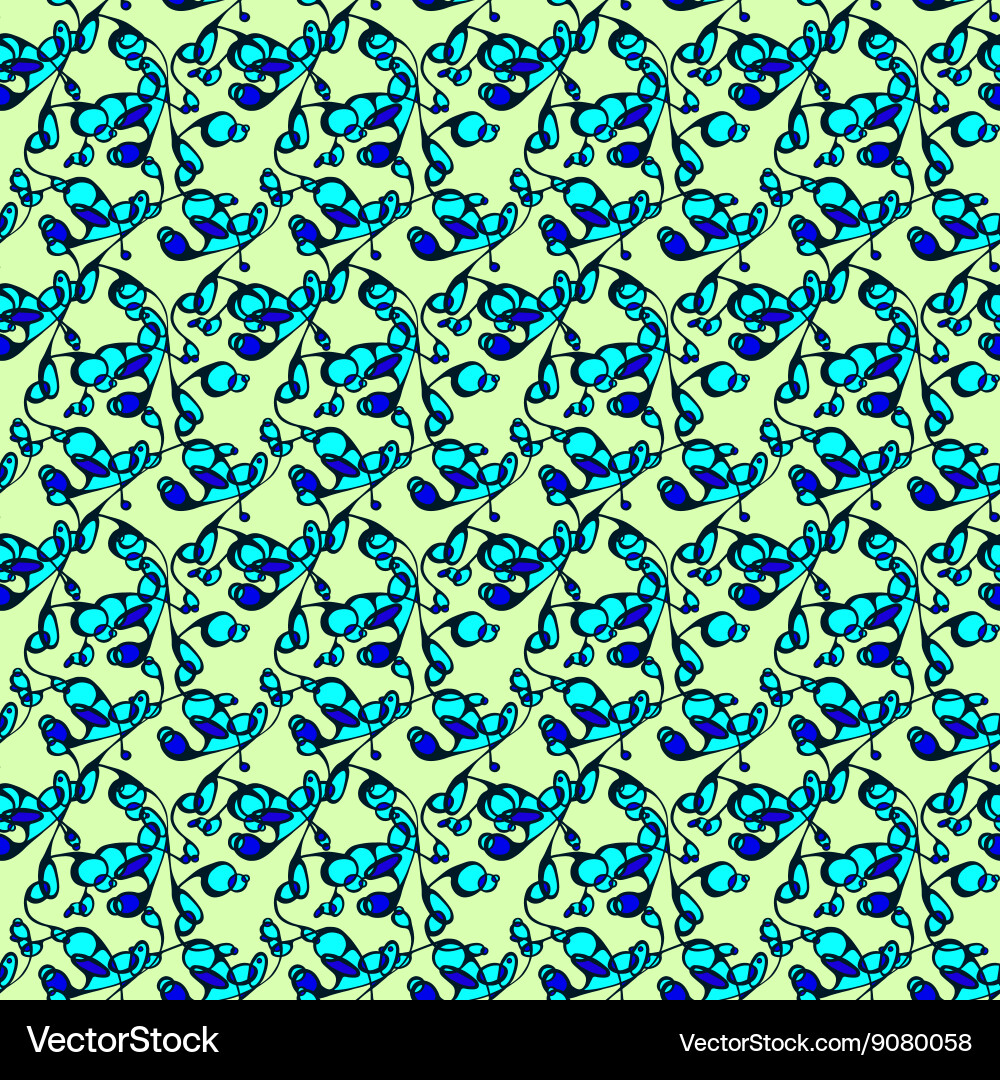 Abstract swirls seamless pattern vector image
