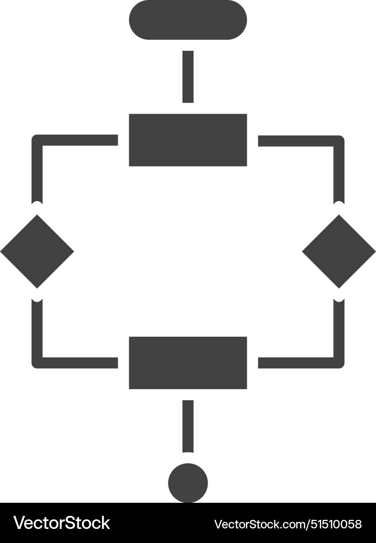 Algorithm icon image vector image