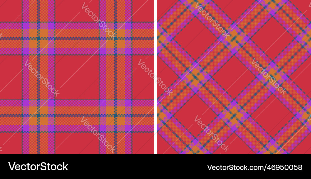 Check texture tartan pattern background textile Vector Image