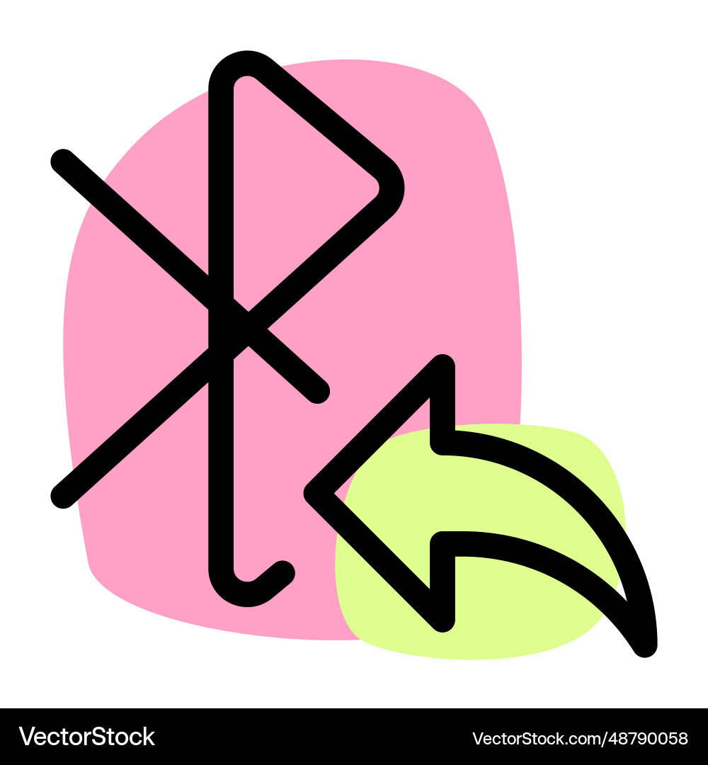 Data forwarding with bluetooth application Vector Image