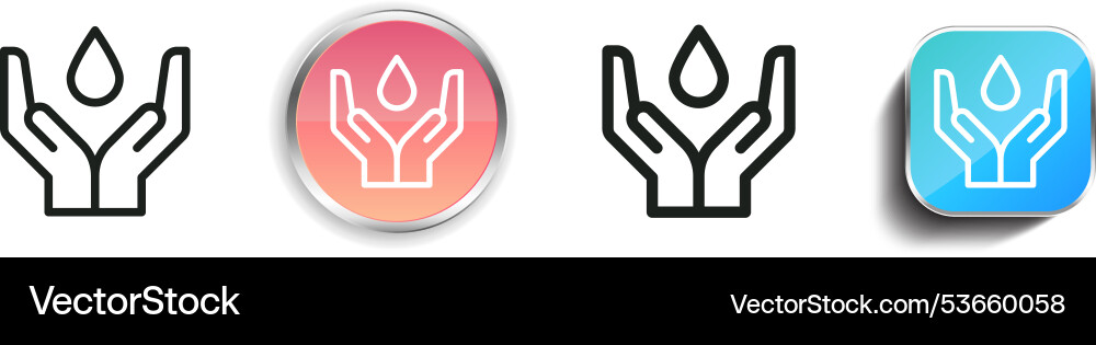 Drop-Symbol dünne lineare regelmäßige und Schaltfläche Stil Drop-Symbol dünne lineare regelmäßige und Schaltfläche Stil vektorbild