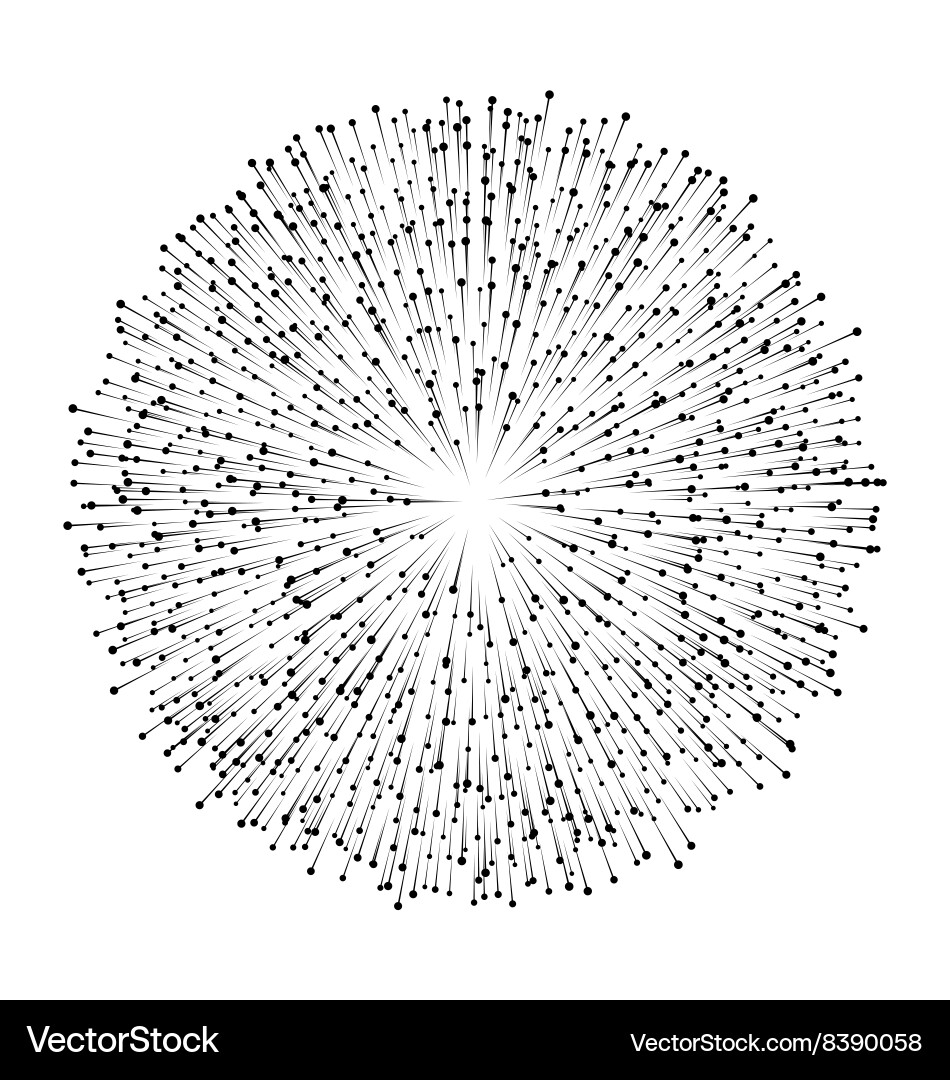 Dynamic Particle Burst vector image