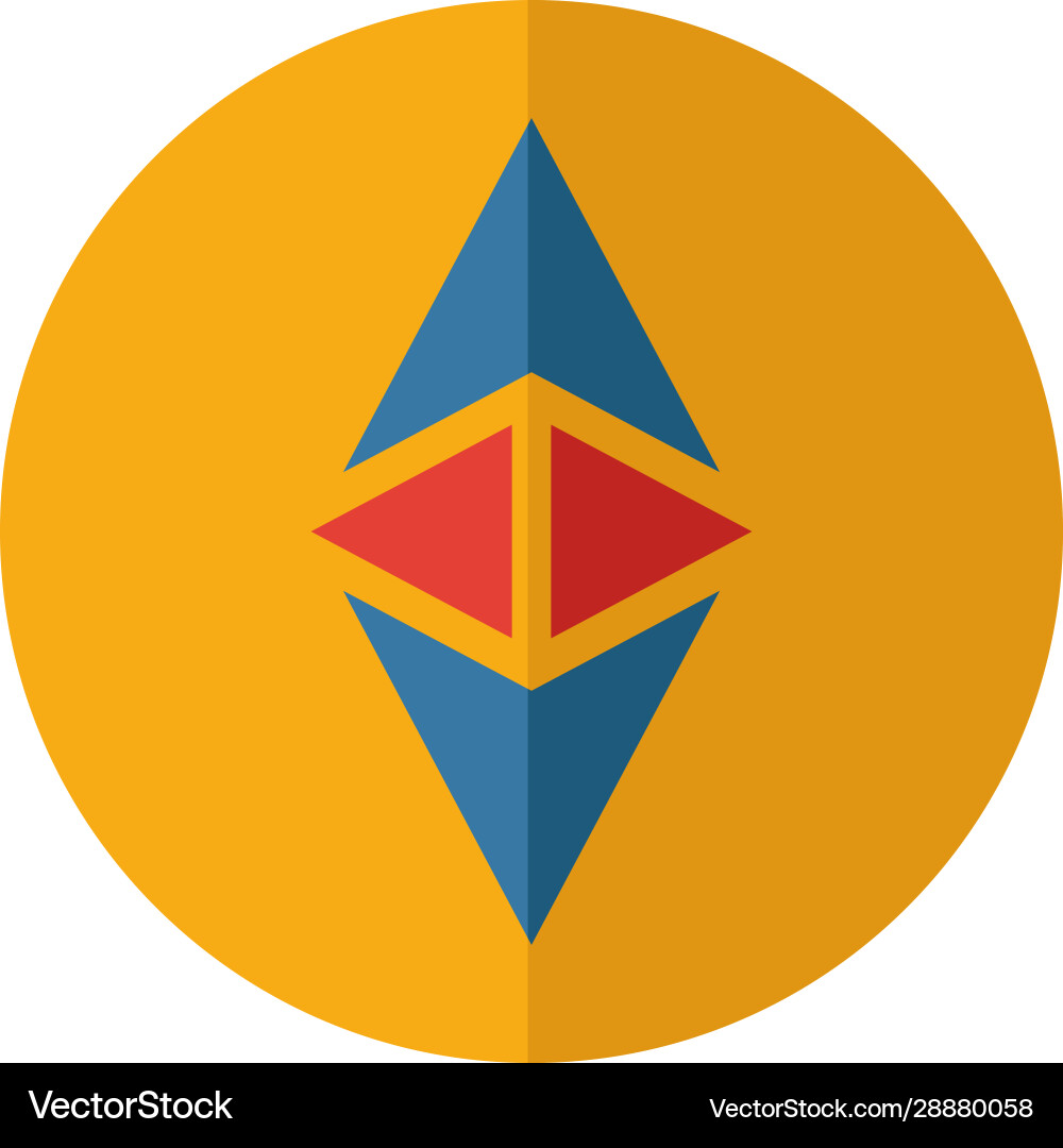 Ethereum icon set four elements in different Ethereum icon set four elements in different vector image
