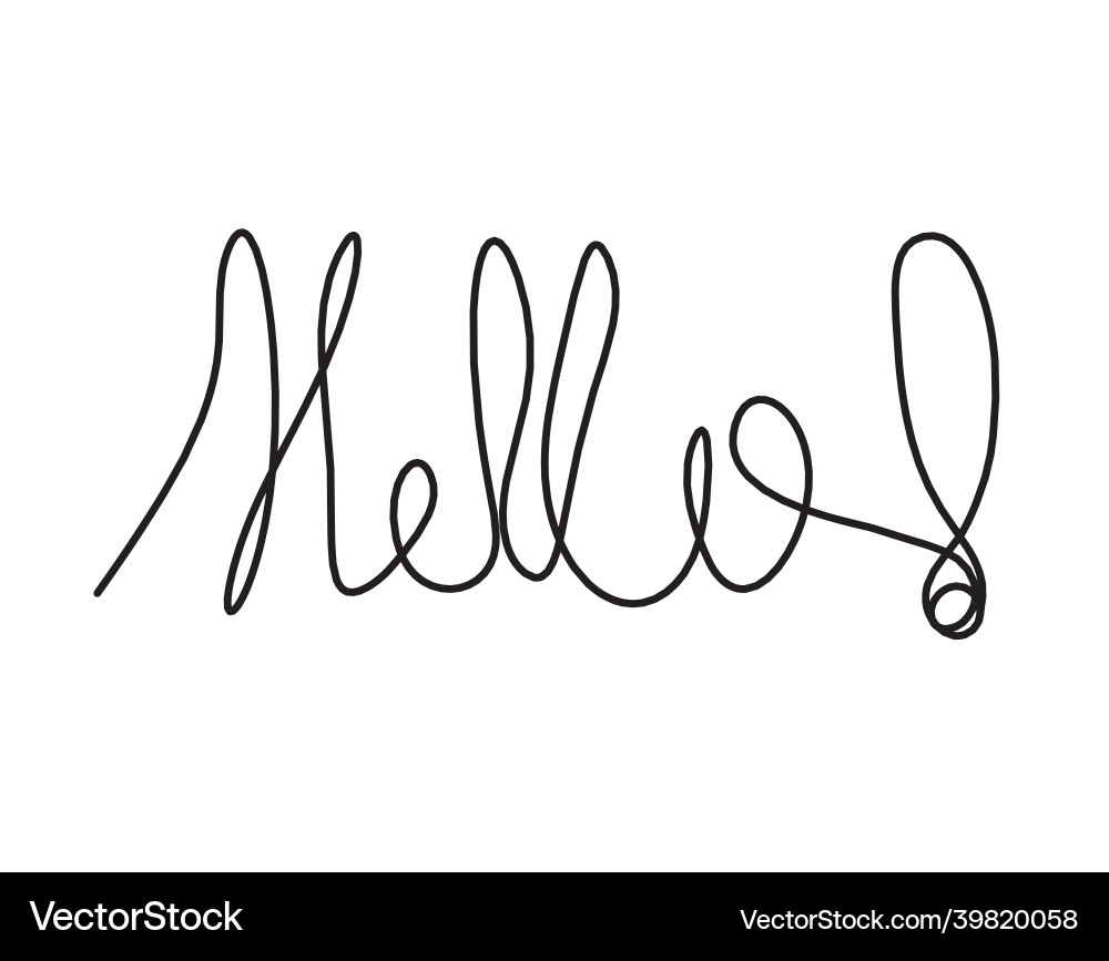 Exclamation mark as continuous line drawing Exclamation mark as continuous line drawing vector image