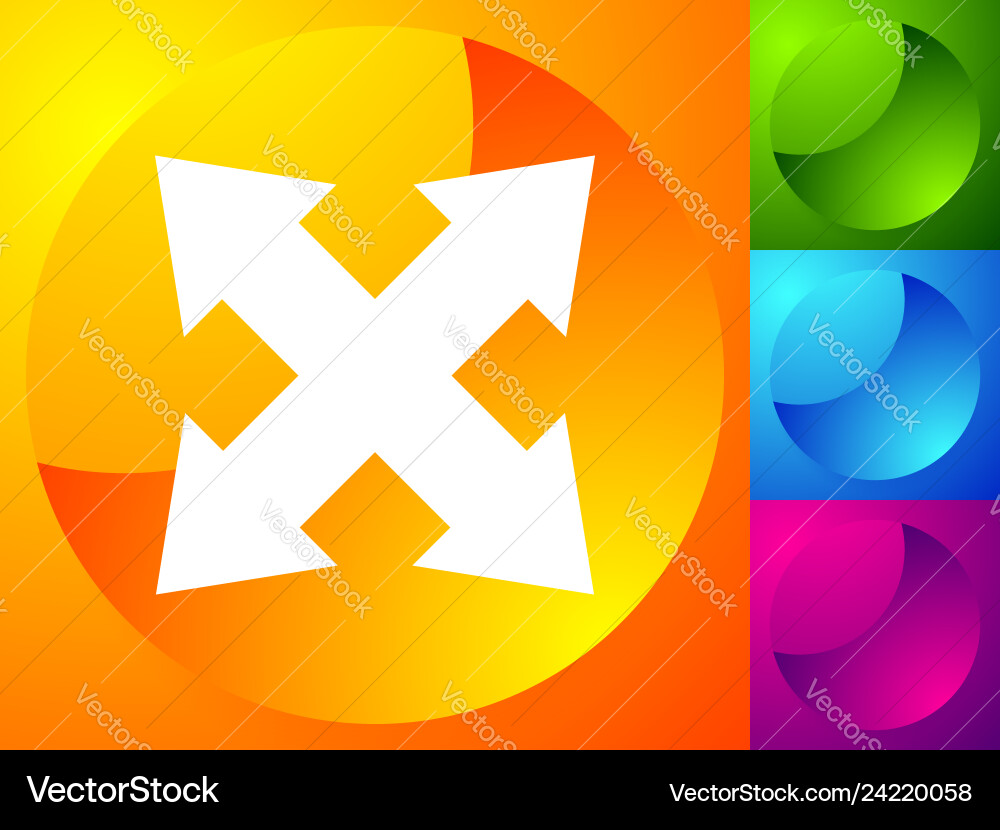 Expand & Resize Arrows vector image