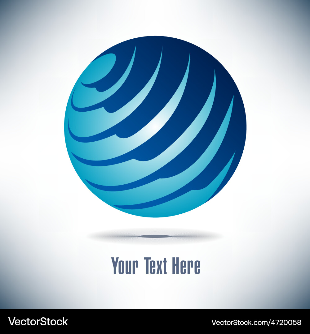 Globe icon with smooth shadows Vector Image