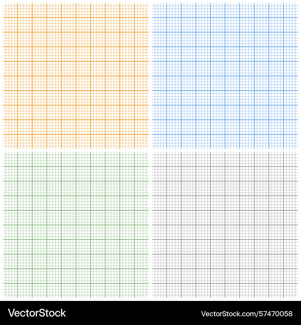 Graph paper sheets with grid millimeter Graph paper sheets with grid millimeter vector image
