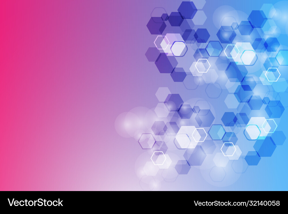Hexagonal abstract background big data Hexagonal abstract background big data vector image