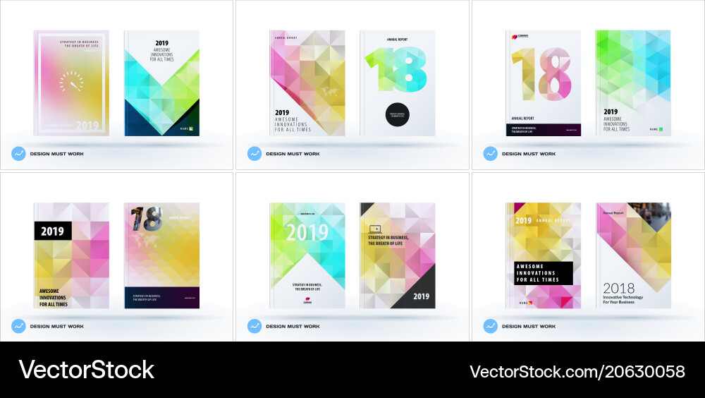 Presentation abstract set of modern Presentation abstract set of modern vector image