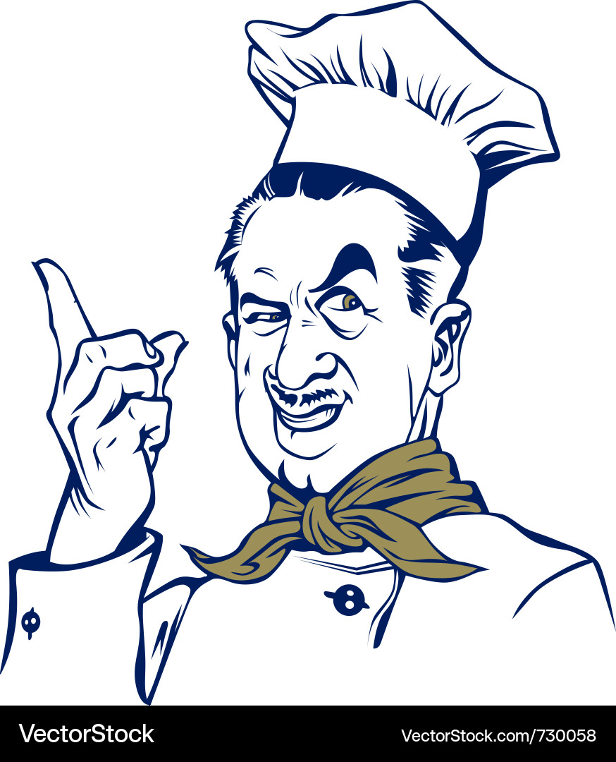 Smiling Chef Cartoon Vector Image
