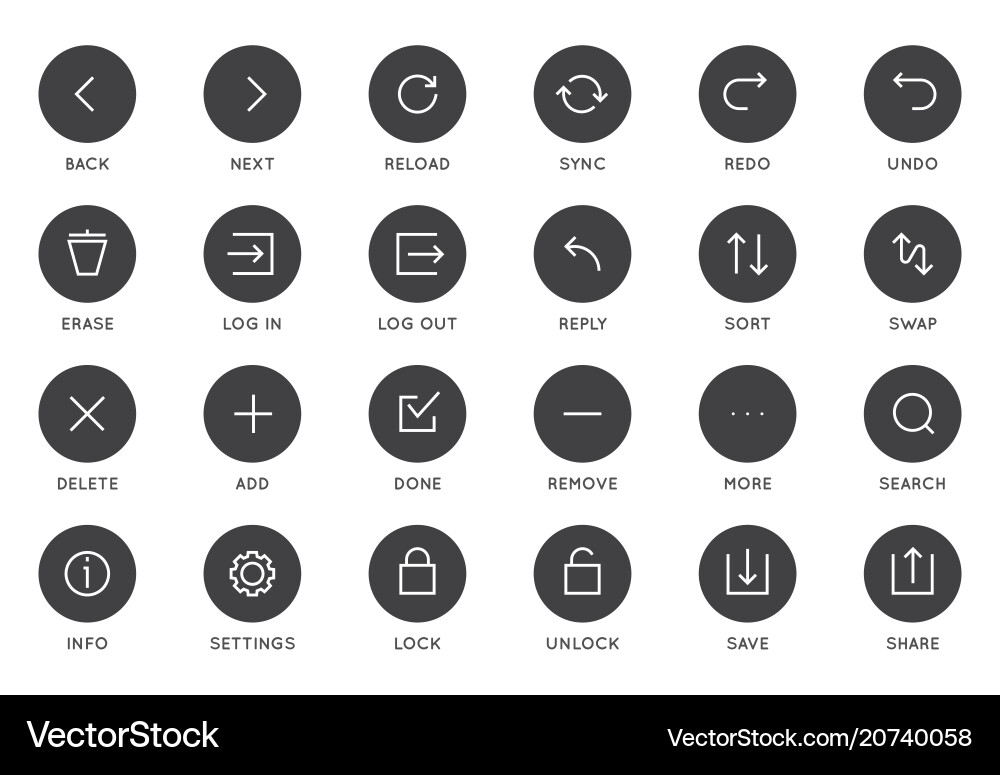 System Benutzeroberfläche ui icon setzen hohe Qualität System Benutzeroberfläche ui icon setzen hohe Qualität Vektorbild
