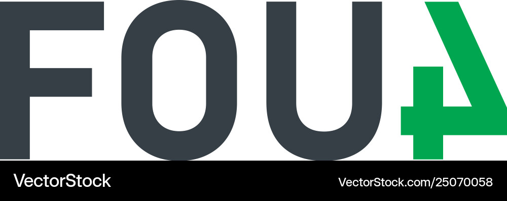 Text logo template number element Text logo template number element vector image