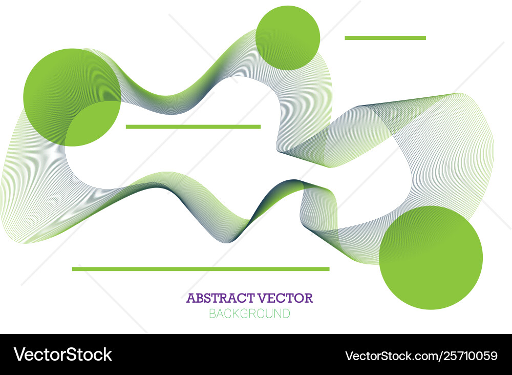 Abstract background with dynamic linear waves vector image