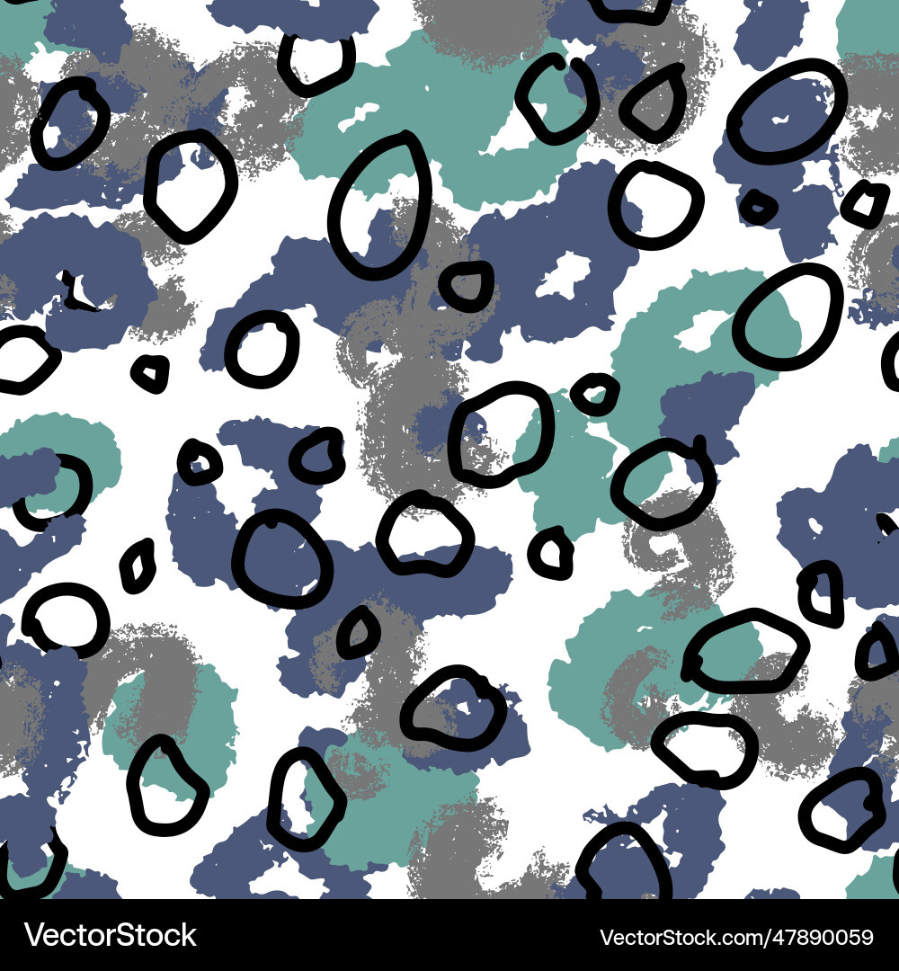 Abstract spotted print leopard seamless pattern Abstract spotted print leopard seamless pattern Vector Image