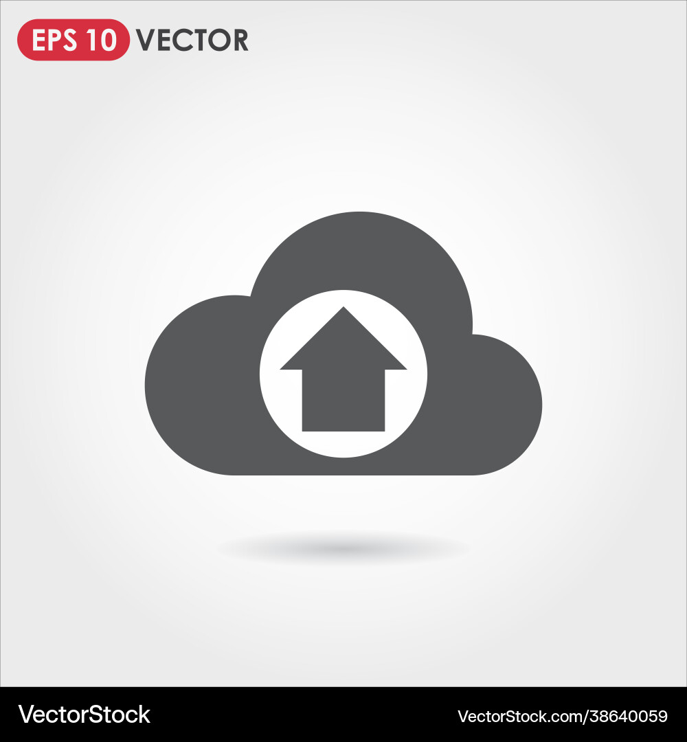 Cloud computing single icon vector image