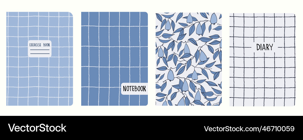 Cover page templates based on patterns with toile Vector Image