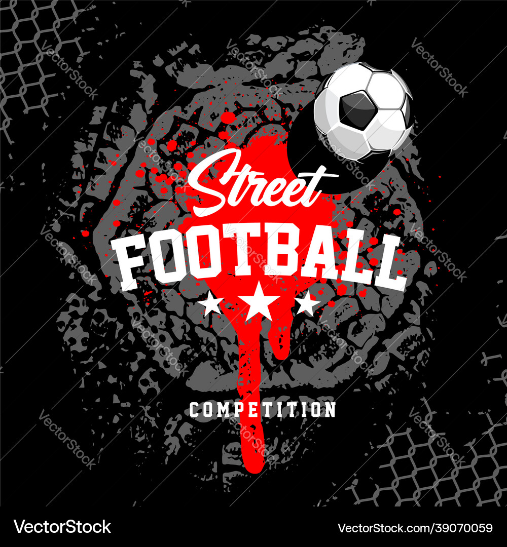 Football banner design template Vector Image